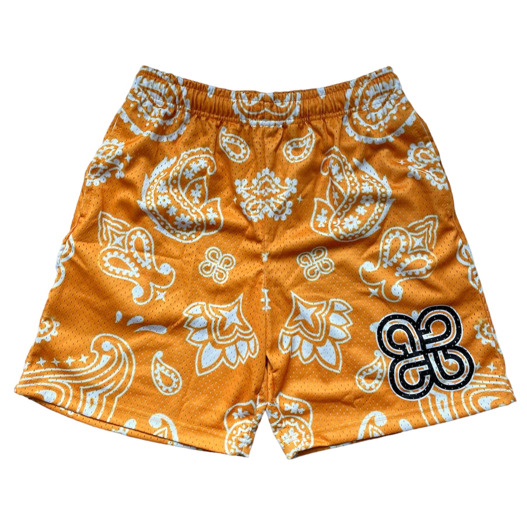 Taxi Yellow Paisley Mesh Shorts – ProjectPristine