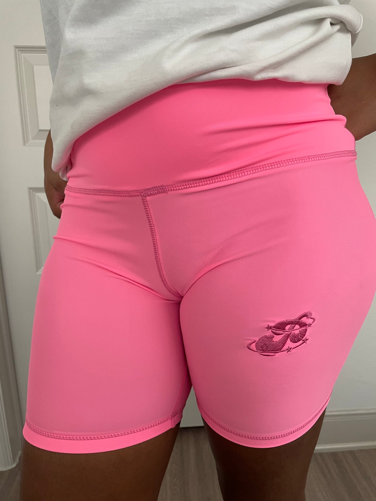 Pristine Women Pink Biker Shorts