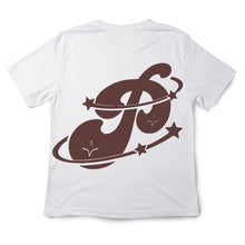 Load image into Gallery viewer, Pristine Women White &amp; Brown Basic Tee
