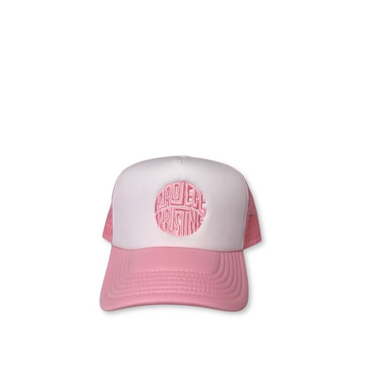 Pink & White Pristine Trucker Hat