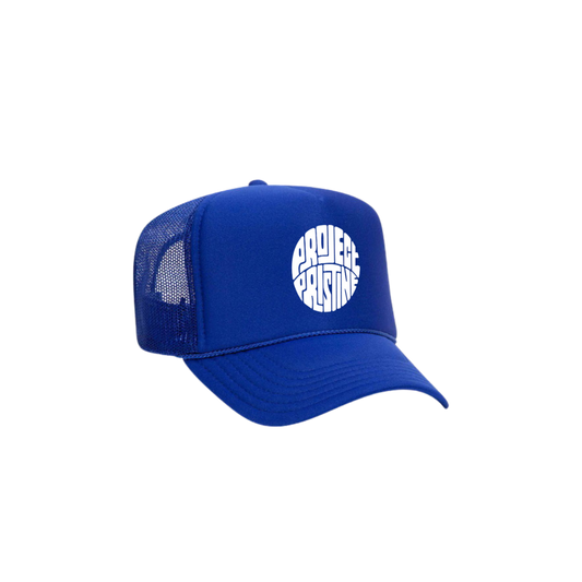 Royal Blue & White Pristine Trucker Hat