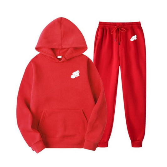 Red Pristine Basic Sweatsuit